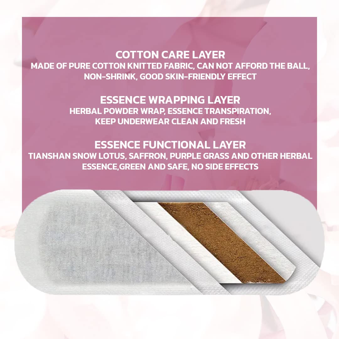 Premium Natural Organic Herbal Cotton Panty Liners for Women - Unscented, Thin, Cruelty-Free